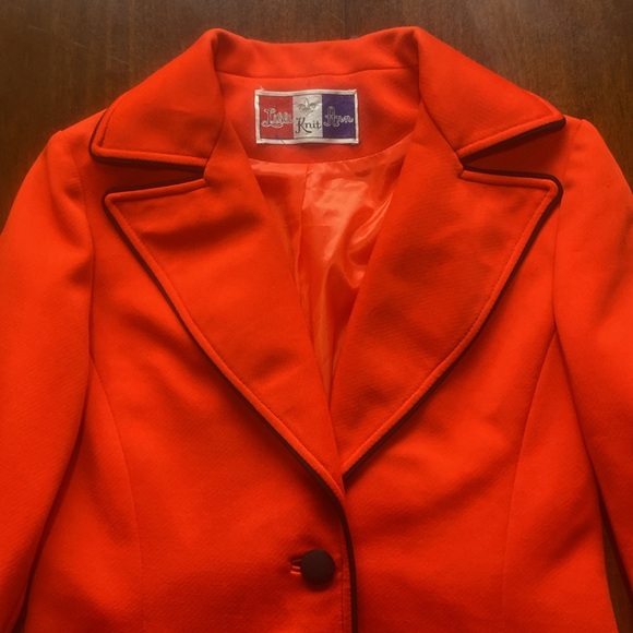 Vintage Lilli Knit Ann Red Jacket - Picture 3 of 15